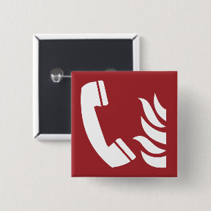 Fire Emergency Phone Safety Sign Button