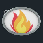 Fire Emoji Belt Buckle<br><div class="desc">Fire Emoji Belt Buckle</div>