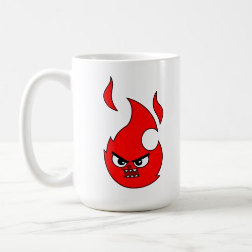 Fire emoji funny gifts coffee mug