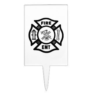 Fire EMT Cake Topper