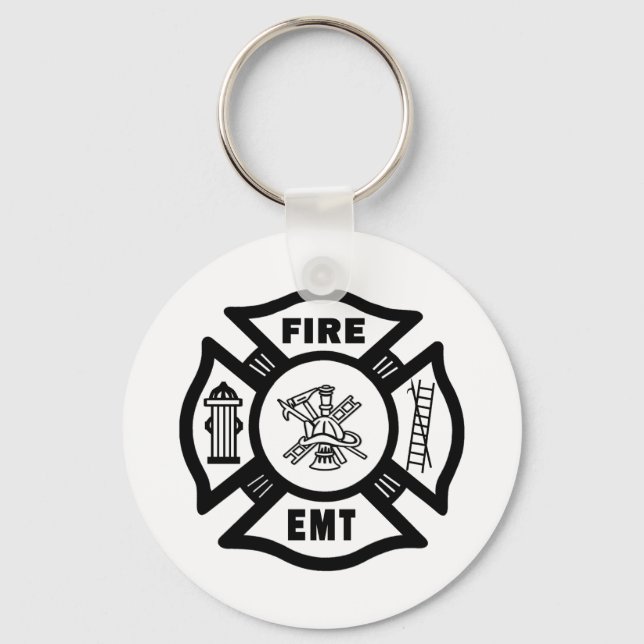 Fire EMT Keychain (Front)