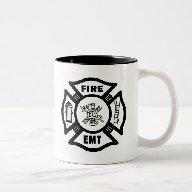 FIRE EMT Two-Tone COFFEE MUG (Right)