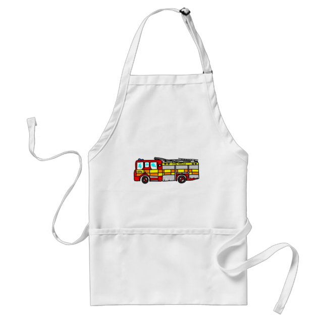 Fire Engine Adult Apron (Front)