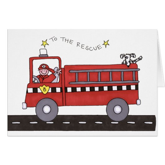 Fire Engine Cards (Front Horizontal)