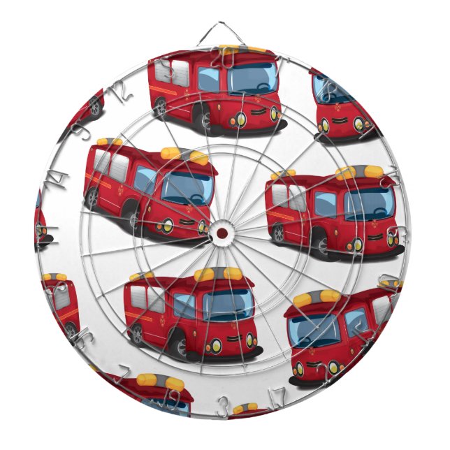 Fire Engine Dartboard (Front)
