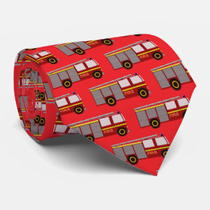 Fire Engine Design Neck Tie