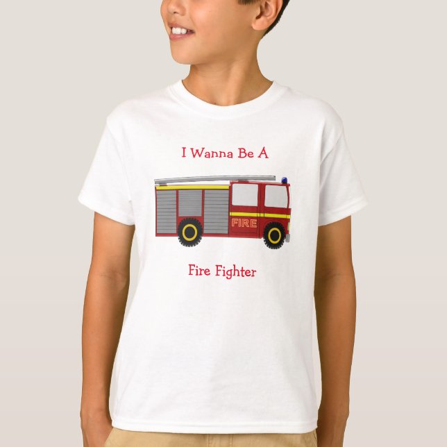 Fire Engine Design T-Shirt (Front)