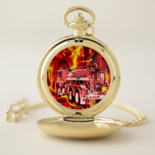 Fire Engine Fire Storm, Pocket Watch