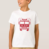 Fire Engine | Fire Truck Kids Birthday Shirt