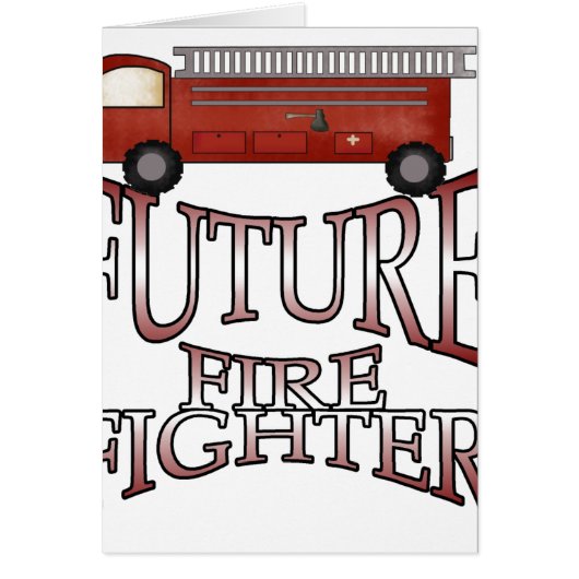 Fire Engine Future Firefighter Cards (Front)