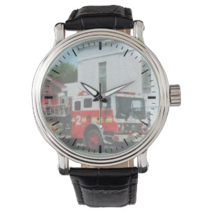 Fire Engine GearFire Engine in Front of Fire Stati Watch