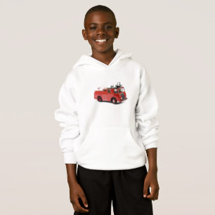 Fire Engine image for Kids Huddie Hoodie