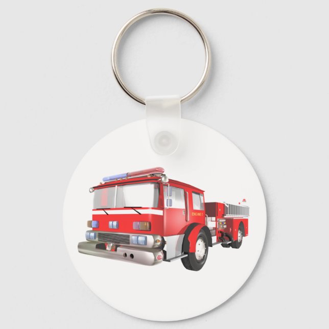 Fire Engine Keychain (Front)