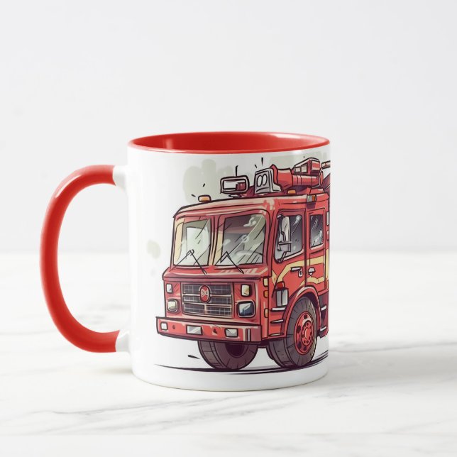 Fire Engine Mug (Left)