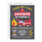 Fire Engine Or Fire Truck Birthday Invitation