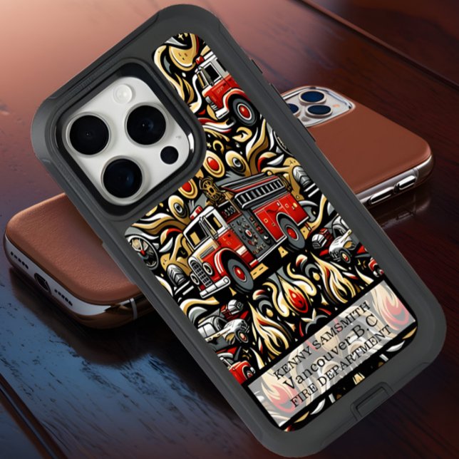 Fire Engine Ornate Design Otterbox iPhone Case (Creator Uploaded)