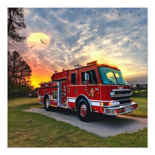 Fire Engine Photo Enlargement