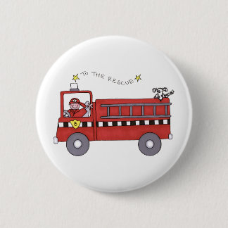 Fire Engine Pinback Button