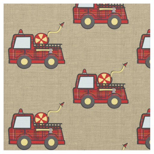 Fire Engine Plaid Fabric