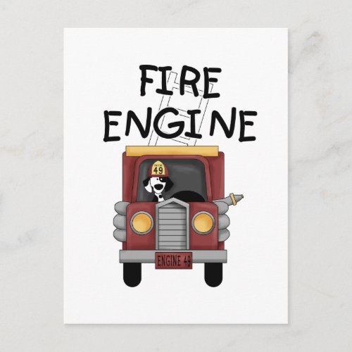 Fire Engine T_shirts and Gifts Postcard
