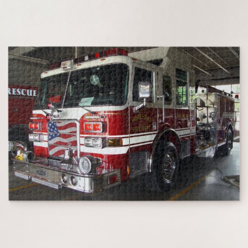 Fire Engine Truck Jigsaw Puzzle