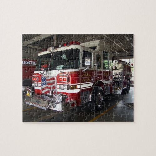 Fire Engine Truck Jigsaw Puzzle