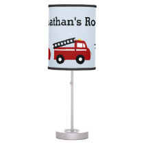 Fire Engine Truck Kid's Nursery Lamp