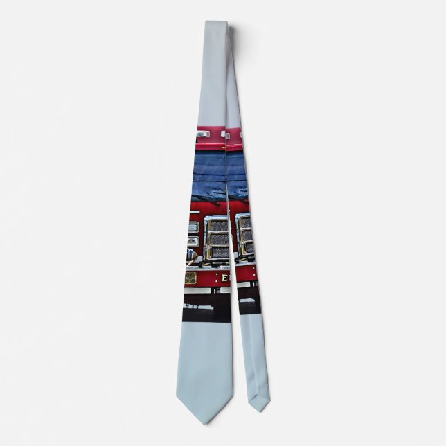 Fire Engine Turning the Corner Neck Tie (Front)