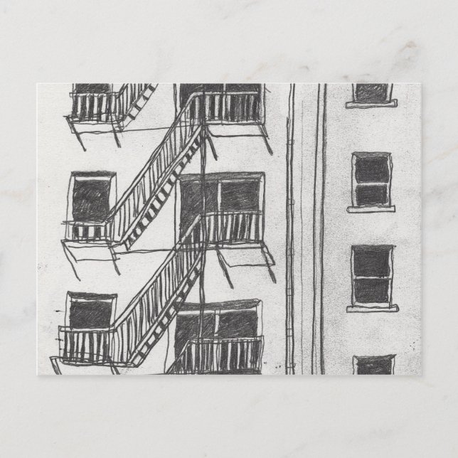 Fire Escape Postcard (Front)