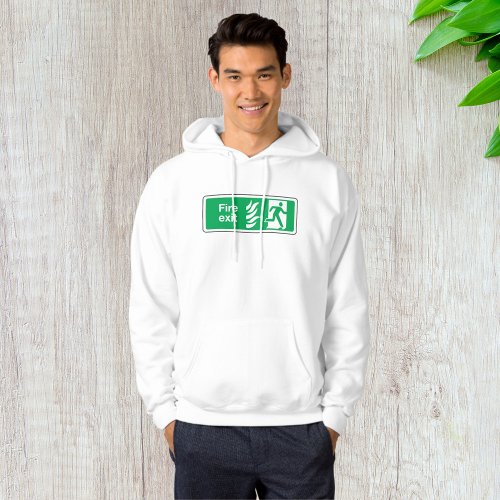 Fire Exit Sign Hoodie