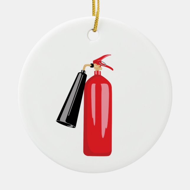 Fire Extinguisher Ceramic Ornament (Front)