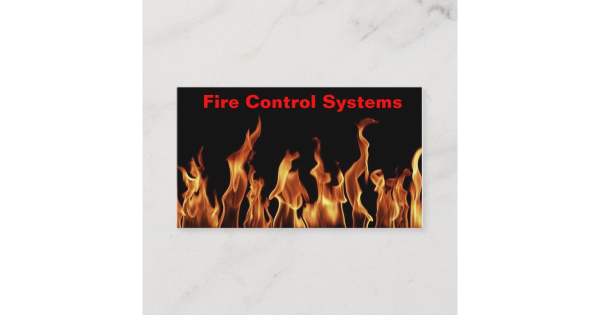 Fire extinguisher fire alarm system Business Card