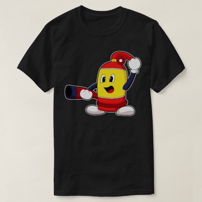 Fire extinguisher Firefighter Fire department T-Shirt (Design Front)