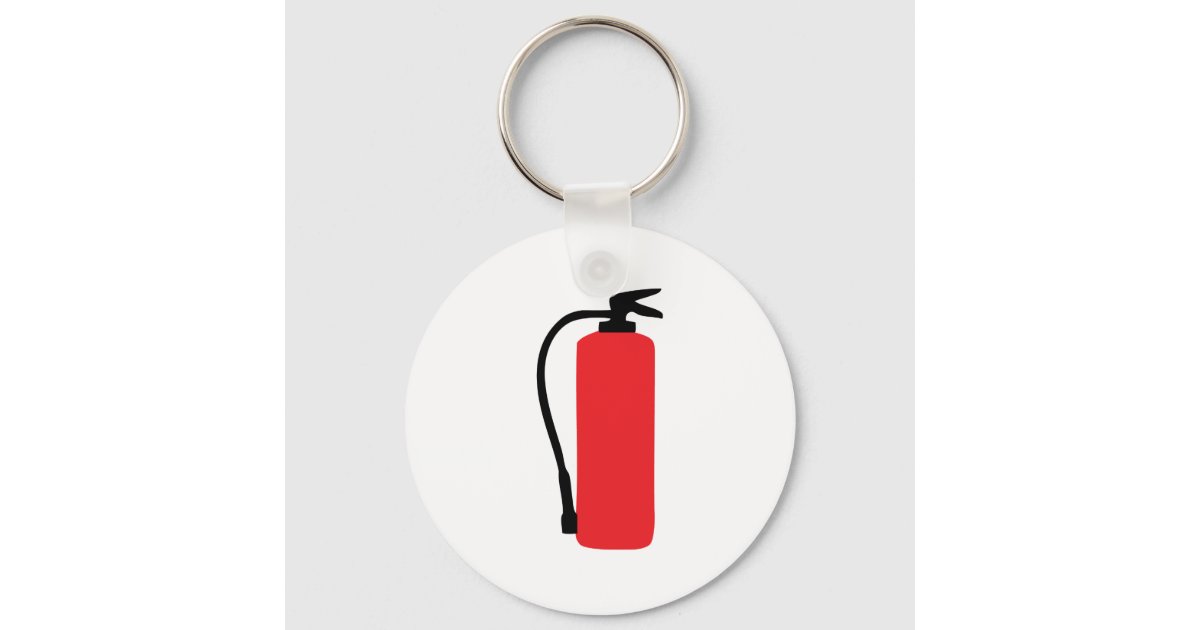 fire extinguisher keychain Zazzle