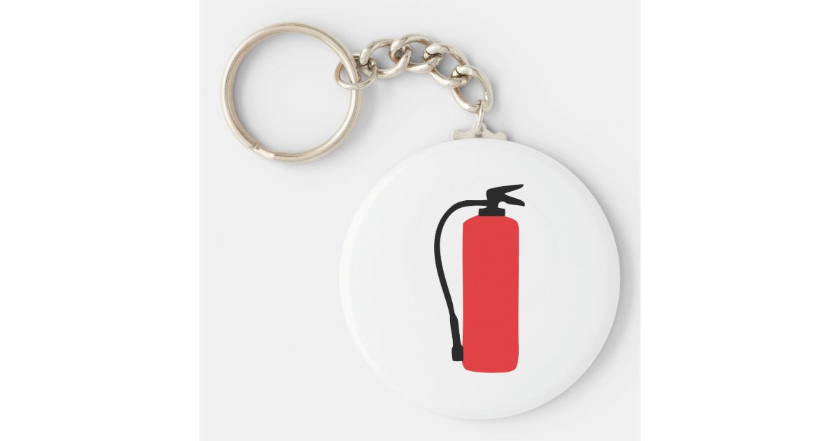 fire extinguisher keychain Zazzle