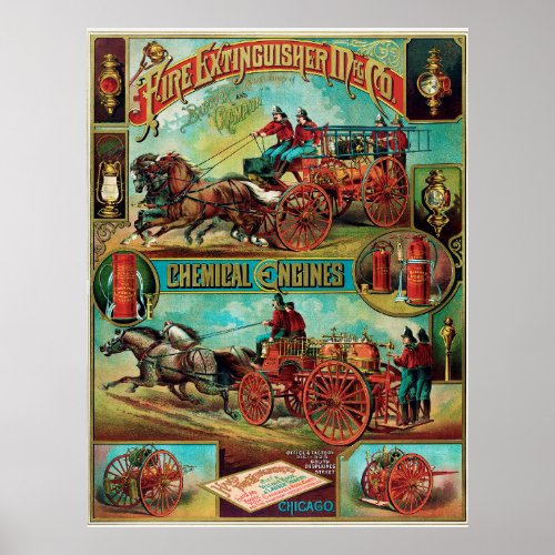 Fire Extinguisher MFG Co Poster