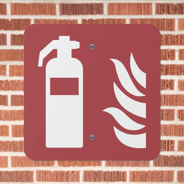 Fire Extinguisher Safety Sign (In Situ(Brick))