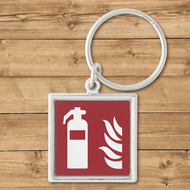Fire Extinguisher Safety Sign Keychain (Creator Uploaded)