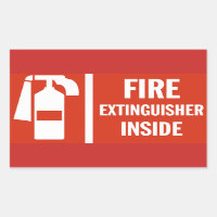 Fire Extinguisher Sticker
