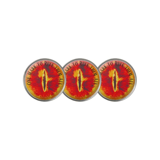Fire Eye Golf Ball Marker (3 Up)