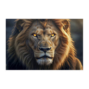 Fire Eyes of the Jungle King Acrylic Print