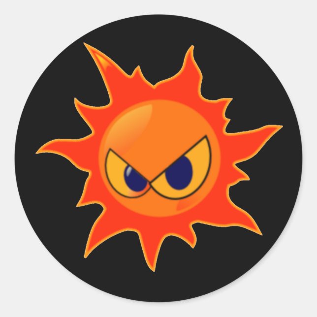 Fire Face Stickers (Front)