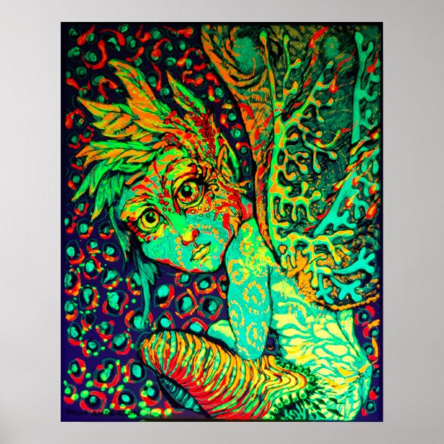 Fire Fae Canvas Print (Front)