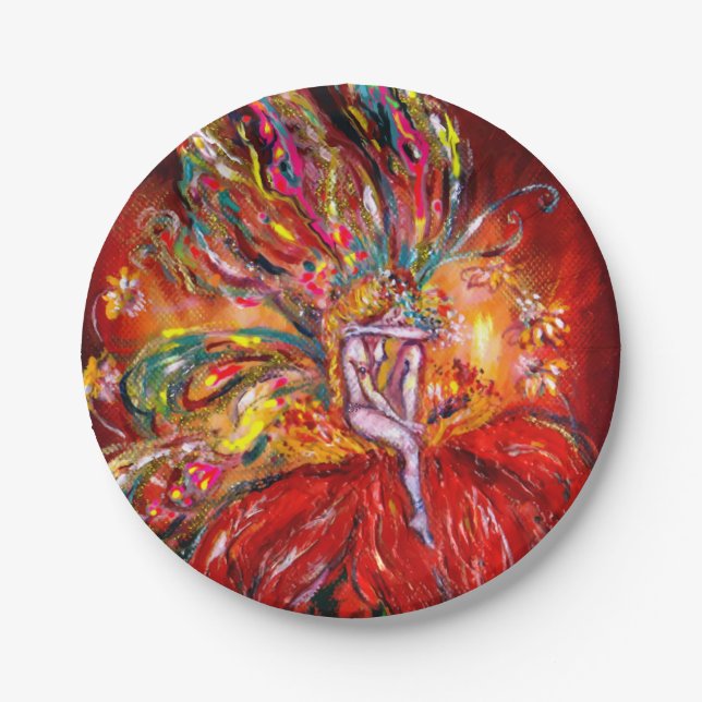 FIRE FAIRY IN RED PAPER PLATES (Front)
