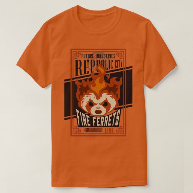 Fire Ferrets Vintage Boxing Essential TShirt  (Design Front)