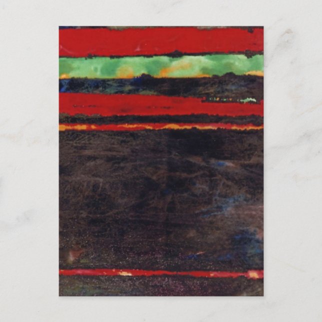 "Fire Fight" Abstract Design Postcard (Front)