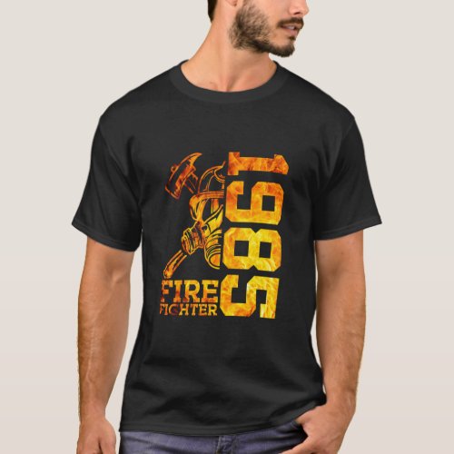 Fire Fighter 1985 37 Years Fire Brigade 37th Birth T_Shirt