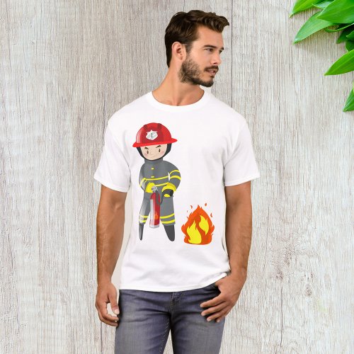 Fire Fighter Extinguisher T_Shirt