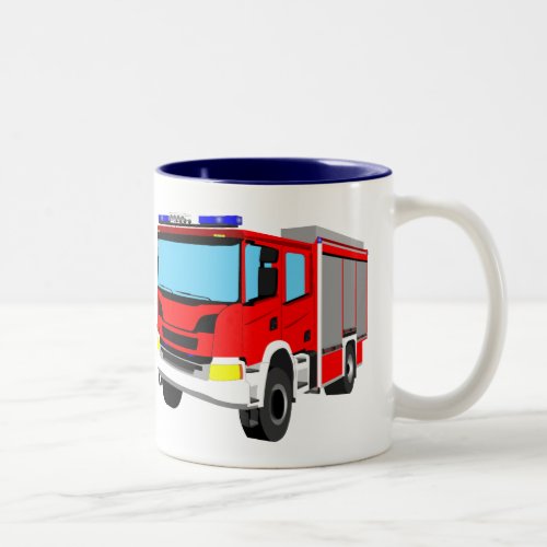 fire_fighter fire_fighting vehicle two_color cup