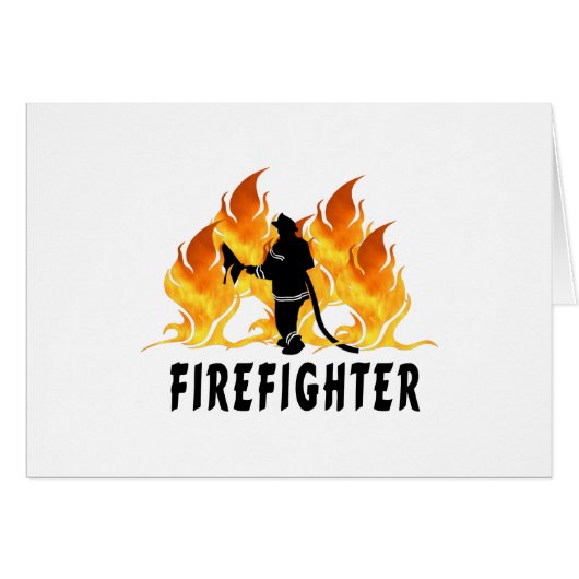 Fire Fighter Flames Cards (Front Horizontal)